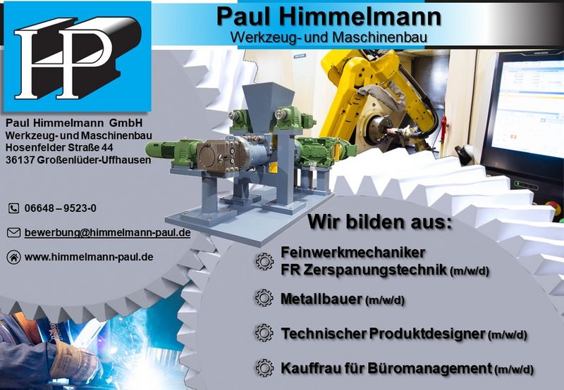 Stellenanzeige Metallbauer (m/w/d) bei Paul Himmelmann GmbH  Werkzeug- und Maschinenbau