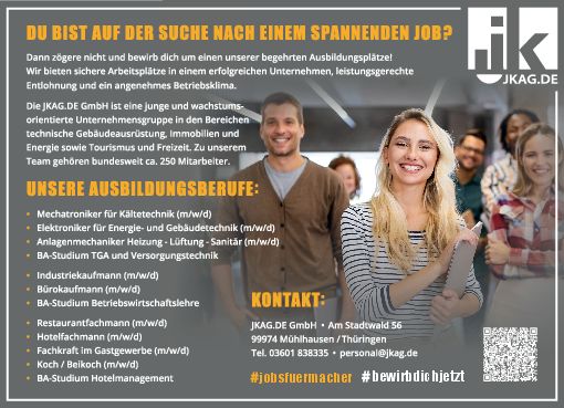 Stellenanzeige Fachkraft (m/w/d) - Gastronomie bei JKAG.de GmbH