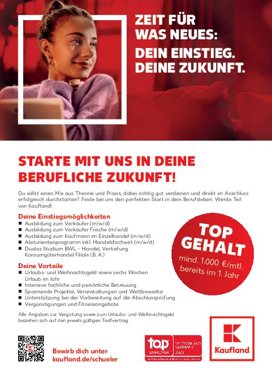 Stellenanzeige Verkäufer (m/w/d) bei Kaufland Dienstleistung Mitte GmbH & Co. KG