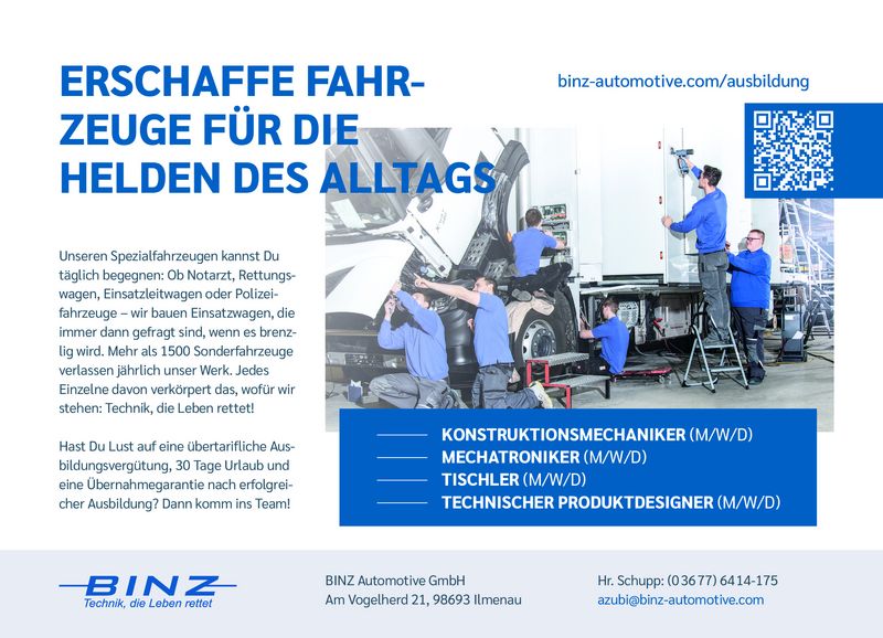 Stellenanzeige Tischler (m/w/d) bei BINZ Automotive GmbH