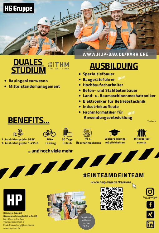 Stellenanzeige Hochbaufacharbeiter (m/w/d) bei Himmel u. Papesch Bauunternehmung GmbH